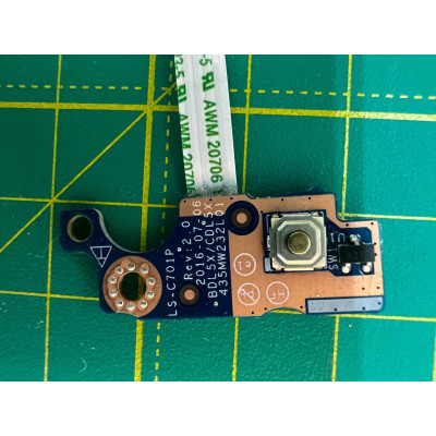 Плата кнопки включення HP Compaq 250 G4, 255 G4, 250 G5, 255 G5, 15-ac, 15-af, 15-ay, 15-ba LS-C701P б/В