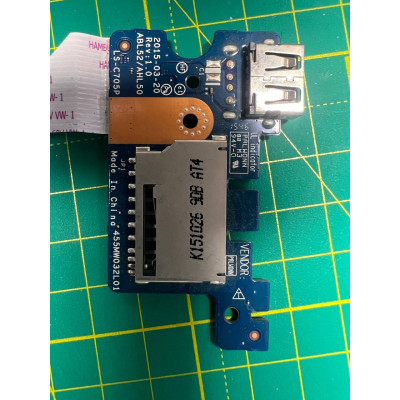 Додаткова плата USB, Cardreader для ноутбука HP 250 G4, 255 G4, 250 G5, 255 G5, 15-AC, 15-AY, 15-BA, 15-AF б/в Додаткова плата USB, Cardreader для ноутбука HP 250 G4, 255 G4, 250 G5, 255 G5, 15-AC, 15-AY, 15-BA, 15-AF б/в