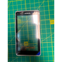 Сенсор Nokia N8 з панеллю, чорний Оригінал Сенсор Nokia N8 з панеллю, чорний Оригінал