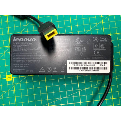 Зарядний пристрій для ноутбука Lenovo оригінал 12,3-4,73мм USB 4,5A 90W 20V б/в