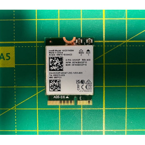 Wi-fi+BT модуль M.2 Intel Wi-Fi 6 AX201 AX201NGW 802.11 b, g, n, ac, 2.4 Gbps 2,4 GHz/5 GHz Б/В Wi-fi+BT модуль M.2 Intel Wi-Fi 6 AX201 AX201NGW 802.11 b, g, n, ac, 2.4 Gbps 2,4 GHz/5 GHz Б/В