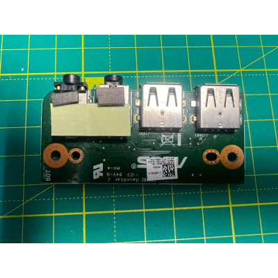 Додаткова плата AUDIO з USB-роз'ємами Asus n53sv Б/В Додаткова плата AUDIO з USB-роз'ємами Asus n53sv Б/В