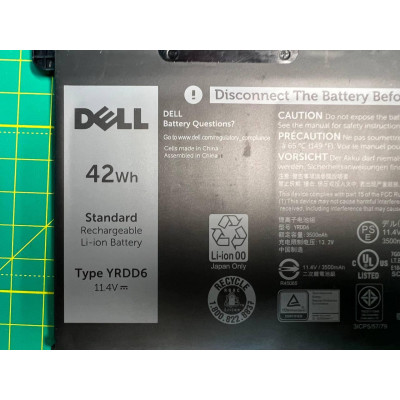 Б/В оригінальний акумулятор до ноутбука Dell Inspiron 15-5585 YRDD6, 42Wh (3500mAh), 3cell, 11.46V (A47678) Б/В оригінальний акумулятор до ноутбука Dell Inspiron 15-5585 YRDD6, 42Wh (3500mAh), 3cell, 11.46V (A47678)