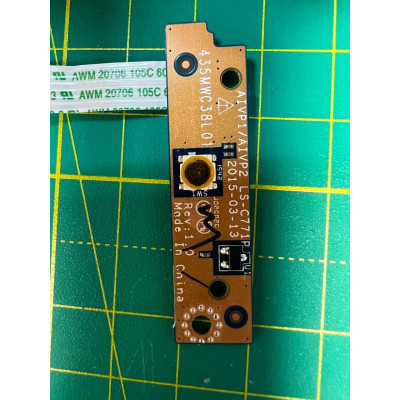 Кнопка увімкнення для ноутбука Lenovo IdeaPad 100-14IBY (модель LS-C771P) б/в Кнопка увімкнення для ноутбука Lenovo IdeaPad 100-14IBY (модель LS-C771P) б/в
