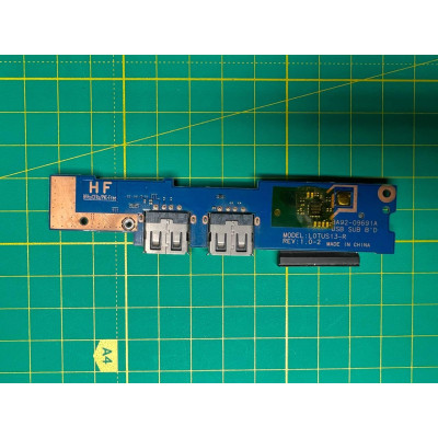 Плата модуль USB + кнопка увімкнення LOTUS13-R для Samsung NP530U3C (Б/В) Плата модуль USB + кнопка увімкнення LOTUS13-R для Samsung NP530U3C (Б/В)