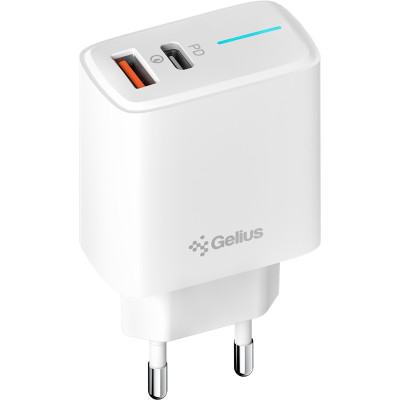 Мережевий зарядний пристрій Gelius Radiance GP-HC058 (1Type-C+ 1USB-A) 25 Мережевий зарядний пристрій Gelius Radiance GP-HC058 (1Type-C+ 1USB-A) 25