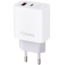 Мережевий зарядний пристрій Gelius Merge GP-HC060 GAN USB+Type-C 35W (QC/PD/PPS) White Мережевий зарядний пристрій Gelius Merge GP-HC060 GAN USB+Type-C 35W (QC/PD/PPS) White