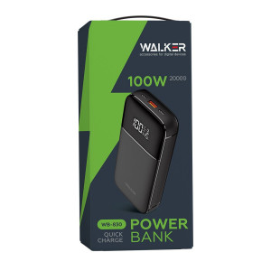 Power Bank WALKER WB-830 20000mAh 100W black Power Bank WALKER WB-830 20000mAh 100W black