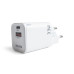 Мережевий зарядний пристрій (адаптер) WALKER WH-43 33W GAN PD_33W / QC3.0_18W white Мережевий зарядний пристрій (адаптер) WALKER WH-43 33W GAN PD_33W / QC3.0_18W white