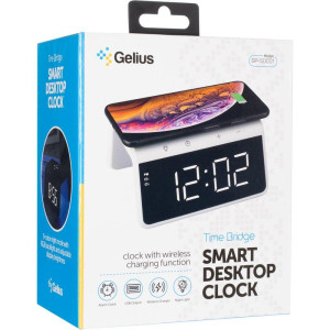 Настільний годинник з бездротовою зарядкою Gelius Time Bridge GP-SDC01 Настільний годинник з бездротовою зарядкою Gelius Time Bridge GP-SDC01