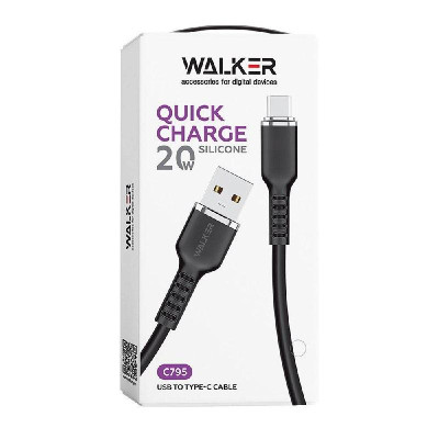 Кабель USB WALKER C795 Type-C white Кабель USB WALKER C795 Type-C white