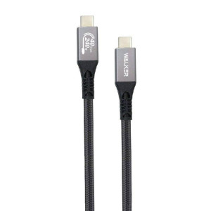 Кабель USB WALKER C995 240W Thunderbolt4 Type-C to Type-C black