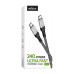 Кабель USB WALKER C995 240W Thunderbolt4 Type-C to Type-C black Кабель USB WALKER C995 240W Thunderbolt4 Type-C to Type-C black