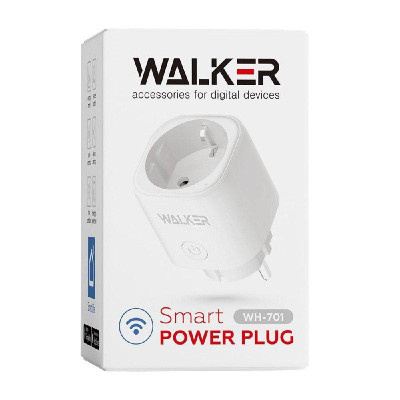 Розумна розетка WALKER WH-701 white Розумна розетка WALKER WH-701 white