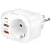 Мережевий зарядний пристрій Gelius Moxie GP-HC050 2USB (QC3.0) + Type-C (PD20W) White Мережевий зарядний пристрій Gelius Moxie GP-HC050 2USB (QC3.0) + Type-C (PD20W) White