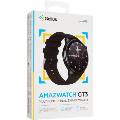 Смарт годинник Gelius Amazwatch GT3 (GP-SW010) (Incredible series) Black Смарт годинник Gelius Amazwatch GT3 (GP-SW010) (Incredible series) Black