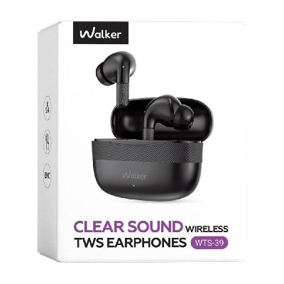 Навушники Bluetooth WALKER WTS-39 ENC black