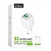 Мережевий зарядний пристрій (адаптер) 2в1 WALKER WH-71 GAN 30W + Data Cable Type-C to Type-C white Мережевий зарядний пристрій (адаптер) 2в1 WALKER WH-71 GAN 30W + Data Cable Type-C to Type-C white