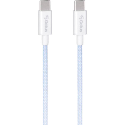 Кабель USB Gelius iCable GP-UCN010 Type-C to Type-C (1,2 м) (60W) Світло-синій
