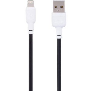 Кабель USB Gelius Full Silicon GP-UCN001L USB-A to Lightning (1.2m) (18W) Black/White Кабель USB Gelius Full Silicon GP-UCN001L USB-A to Lightning (1.2m) (18W) Black/White