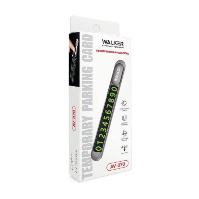 Автовізитка WALKER AV-070 dark grey Автовізитка WALKER AV-070 dark grey