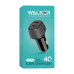 Бездротовий аудіо ресивер WALKER BTA-710 Car Receiver to AUX 3.5мм Bluetooth grey