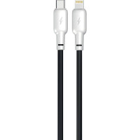 Кабель USB Gelius Full Silicon GP-UCN001CL Type-C to Lightning (1.2m) (20W) Black/White Кабель USB Gelius Full Silicon GP-UCN001CL Type-C to Lightning (1.2m) (20W) Black/White