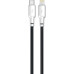 Кабель USB Gelius Full Silicon GP-UCN001CL Type-C to Lightning (1.2m) (20W) Black/White