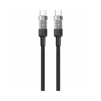 Кабель USB Gelius Fusion GP-UCN003 (Incredible series) Type-C/Type-C (1.25m) (60W) Black Кабель USB Gelius Fusion GP-UCN003 (Incredible series) Type-C/Type-C (1.25m) (60W) Black