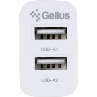 Мережевий зарядний пристрій Gelius Simple GP-HC059 (2 USB/2.4A) White Мережевий зарядний пристрій Gelius Simple GP-HC059 (2 USB/2.4A) White