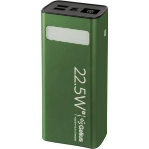 Повербанк Gelius Lightstone GP-PB300 30 000mAh QC+PD 22.5W Green Повербанк Gelius Lightstone GP-PB300 30 000mAh QC+PD 22.5W Green