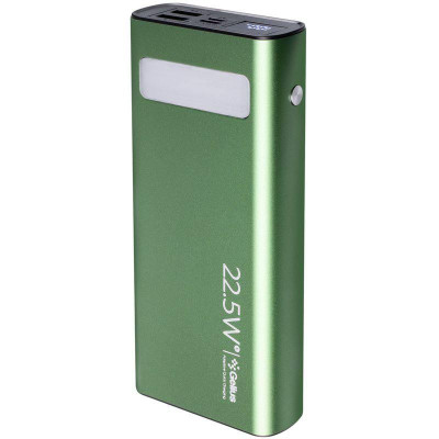 Повербанк Gelius Lightstone GP-PB300i 20000mAh QC+PD 22.5W Green