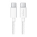 Кабель USB WALKER C860 Type-C to Type-C 65W 2м white