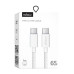Кабель USB WALKER C860 Type-C to Type-C 65W white Кабель USB WALKER C860 Type-C to Type-C 65W white