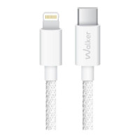 Кабель USB WALKER C860 Type-C to Lightning 30W white Кабель USB WALKER C860 Type-C to Lightning 30W white